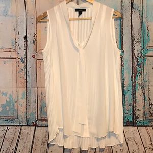 Alfani (Macy’s) Tie neck pleated back sleeveless